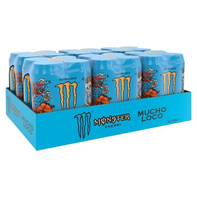 Monster Mango Loco 24 x 500 ml – full kartong med 24 bokser à 500 ml