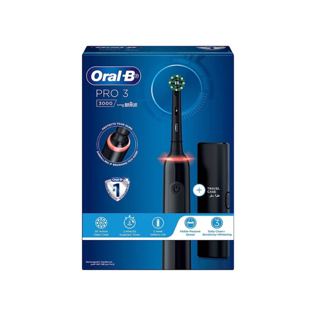 Oral-B Pro 3 3000 Elektrisk Tannbørste - Black