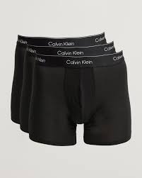 Calvin Klein Cotton Stretch 3-Pack Boxer Briefs - Black