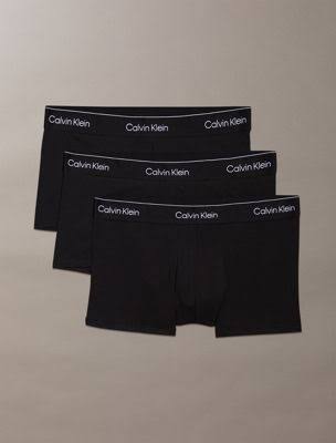 Calvin Klein Icon 3-Pack Low Rise Trunk - Black