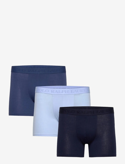 Polo Ralph Lauren Stretch Cotton Boxer Brief 3-Pack herreunderbukser, 3-pack i 3PK BLUES