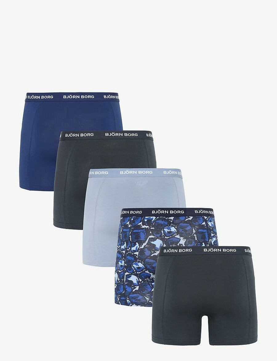 Björn Borg COTTON STRETCH BOXER 5p herreunderbukser, 5-pack