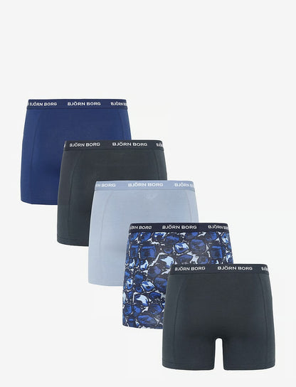 Björn Borg COTTON STRETCH BOXER 5p herreunderbukser, 5-pack