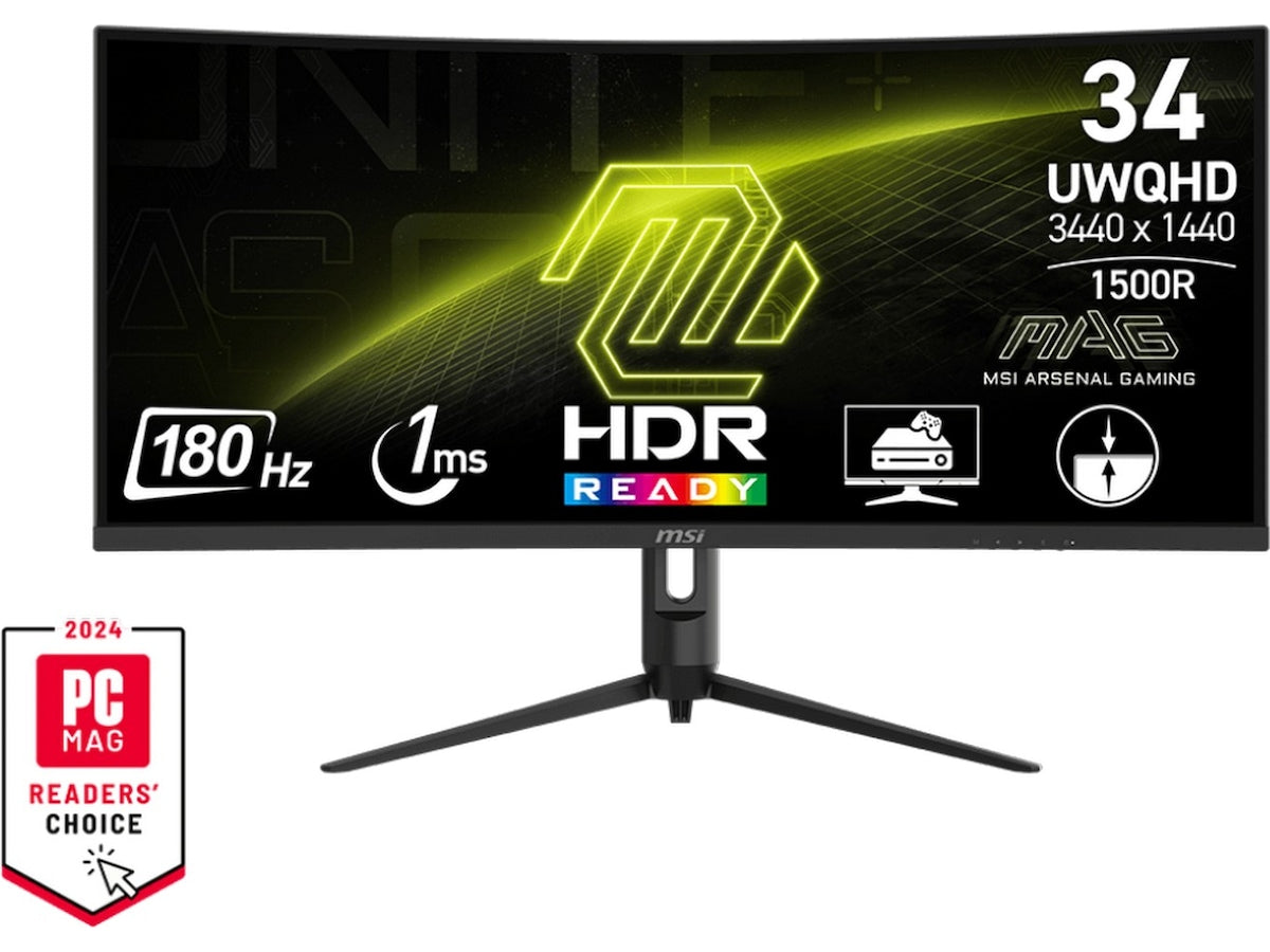 Produktbilde av MSI 34" curved gamingskjerm MAG 342CQR E2 fra MSI