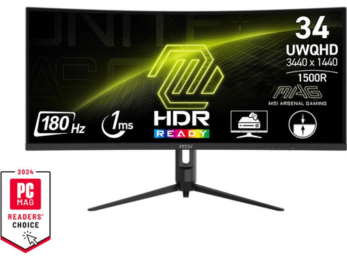 Produktbilde av MSI 34" curved gamingskjerm MAG 342CQR E2 fra MSI
