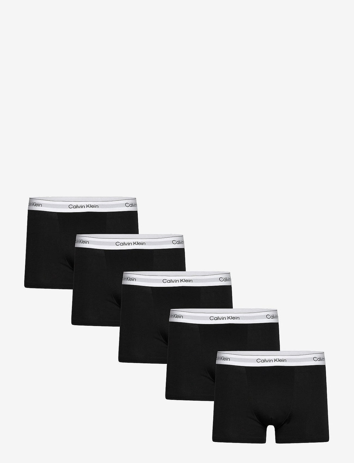 Calvin Klein RELAXED FIT TRUNK 5PK herreunderbukser, 5-PACK i svart svart svart svart svart
