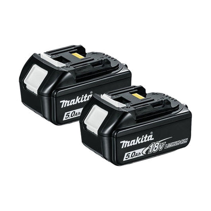 2x Makita BL1850B 18V 5,0Ah LXT Li‑ion batteri – 2‑pakning