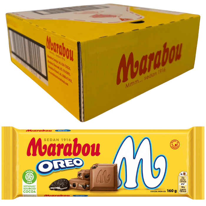 Marabou Oreo 15 X 160 G 15 x 160.0 g storpakke