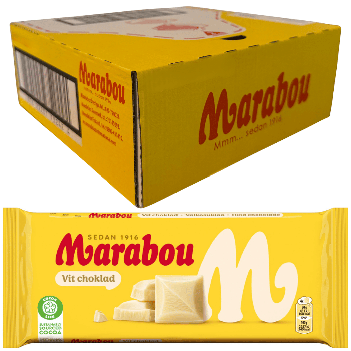 Marabou Hvit sjokolade 15 X 180 G 15 x 180.0 g storpakke