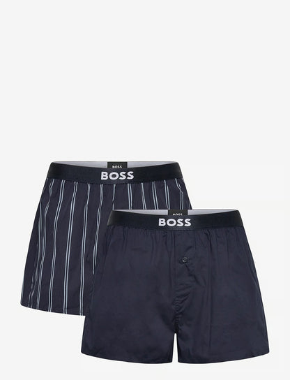 BOSS 2P Boxer Shorts EW herreunderbukser, 2-pack i Mørkeblå