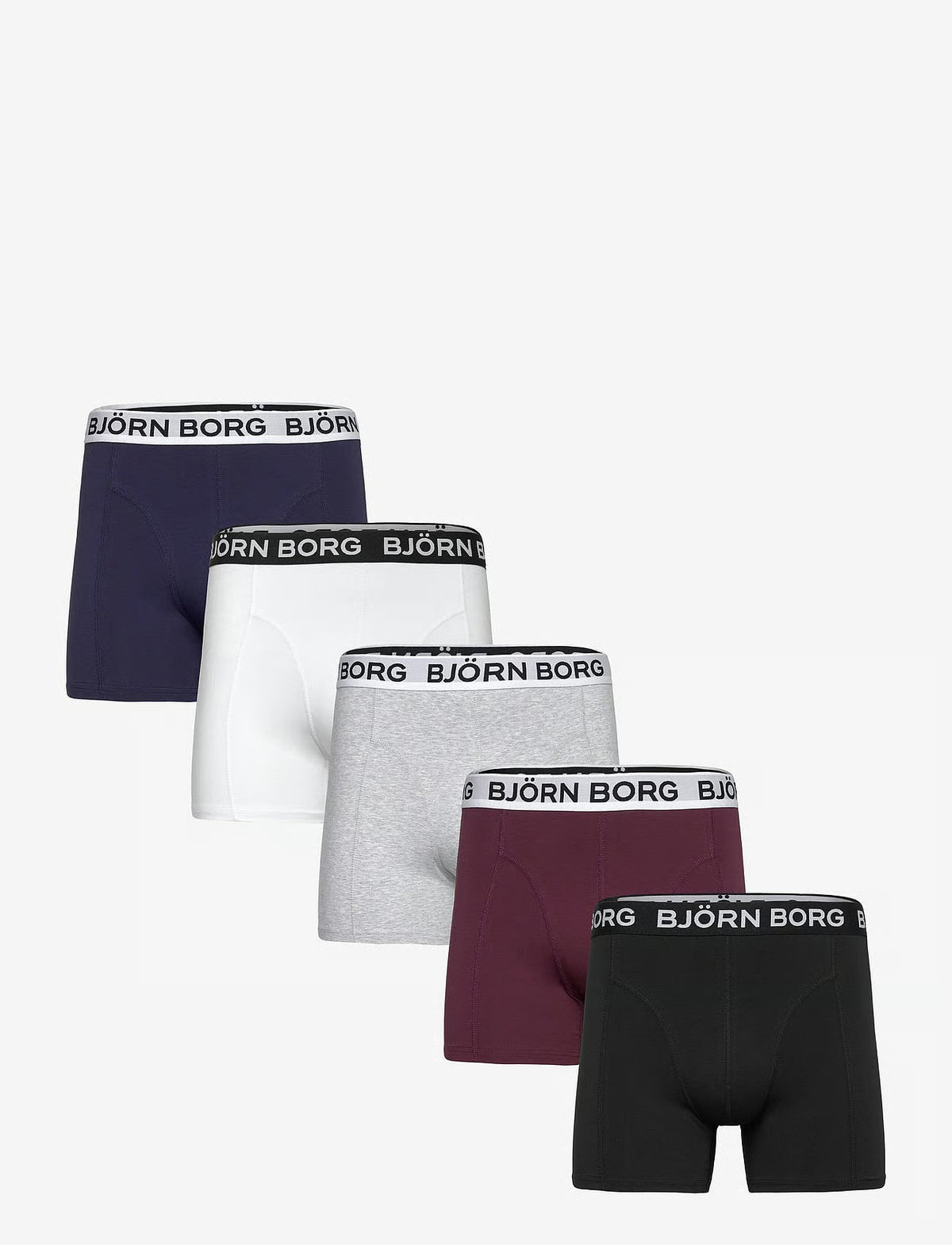 Björn Borg COTTON STRETCH BOXER 5p herreunderbukser, 5-pack i MULTIPACK 1