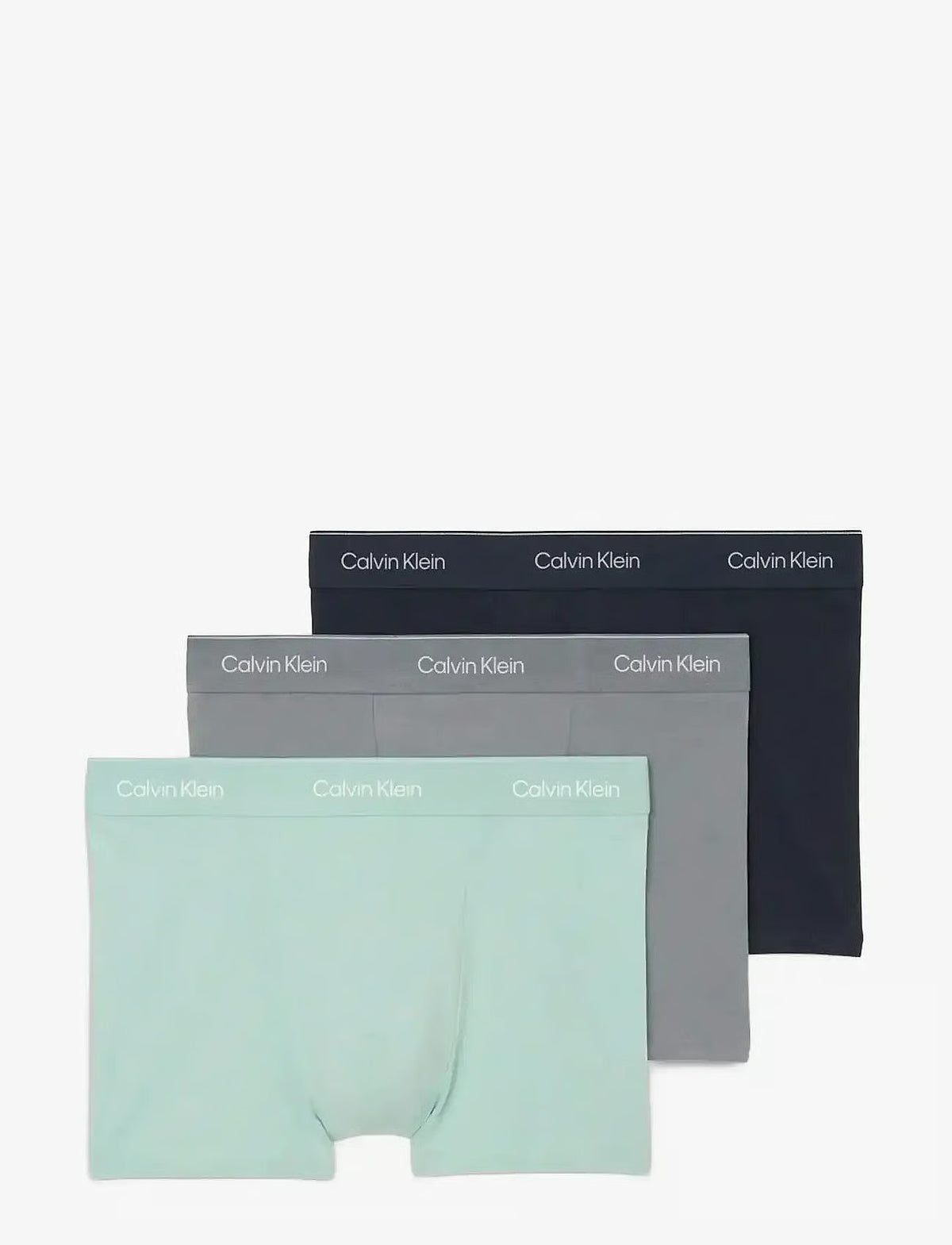 Calvin Klein RELAXED FIT TRUNK 3PK herreunderbukser, 3-PACK i SHORELINE W DTM WB MISTY grå W