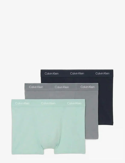 Calvin Klein RELAXED FIT TRUNK 3PK herreunderbukser, 3-PACK i SHORELINE W DTM WB MISTY grå W
