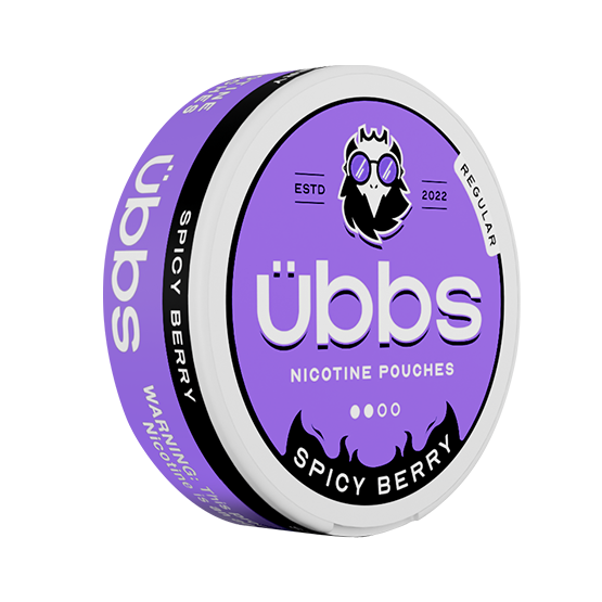 Übbs Spicy Berry Regular 6mg, 5-pakke med nikotinposer