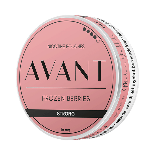 Avant Frozen Berries Strong 10,4mg, 5-pakke med nikotinposer