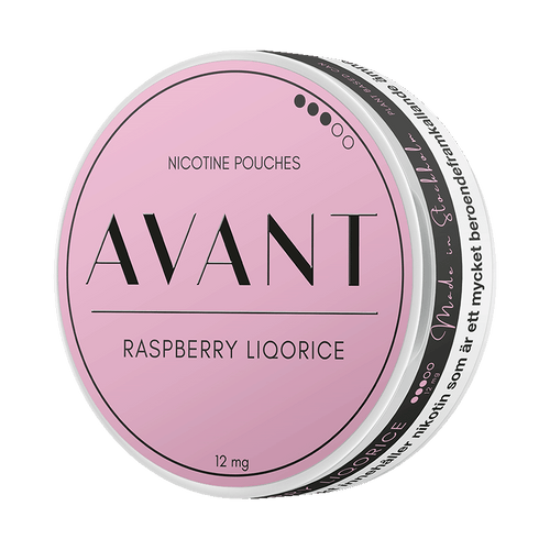 Avant Raspberry Liqorice 7,8mg, 5-pakke med nikotinposer