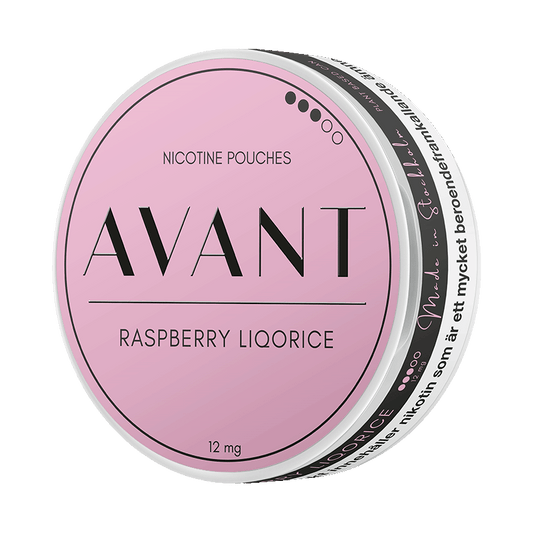 Avant Raspberry Liqorice 7,8mg, 5-pakke med nikotinposer