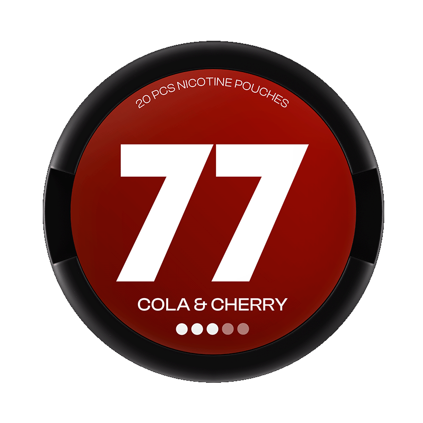 77 Cola & Cherry 10,4mg, 5-pakke med nikotinposer