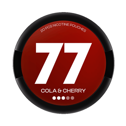 77 Cola & Cherry 10,4mg, 5-pakke med nikotinposer