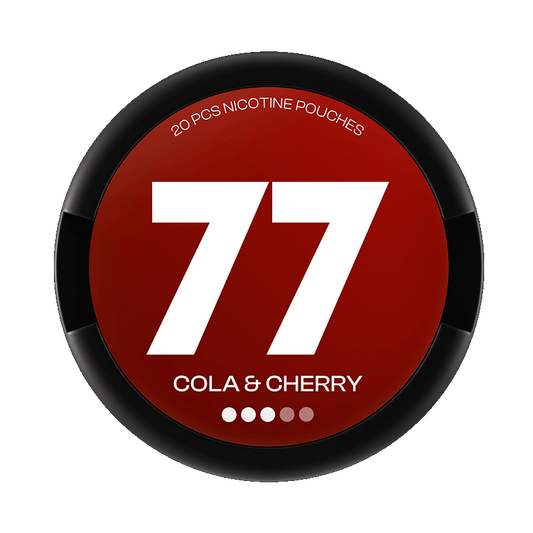 77 Cola & Cherry 10,4mg, 5-pakke med nikotinposer