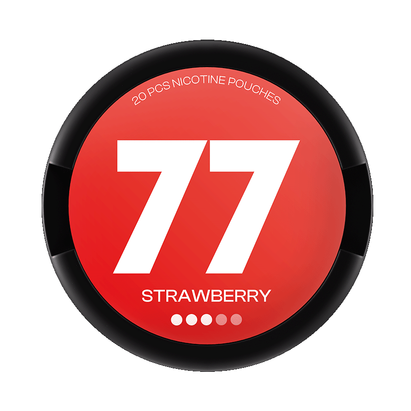 77 Strawberry 10,4mg, 5-pakke med nikotinposer