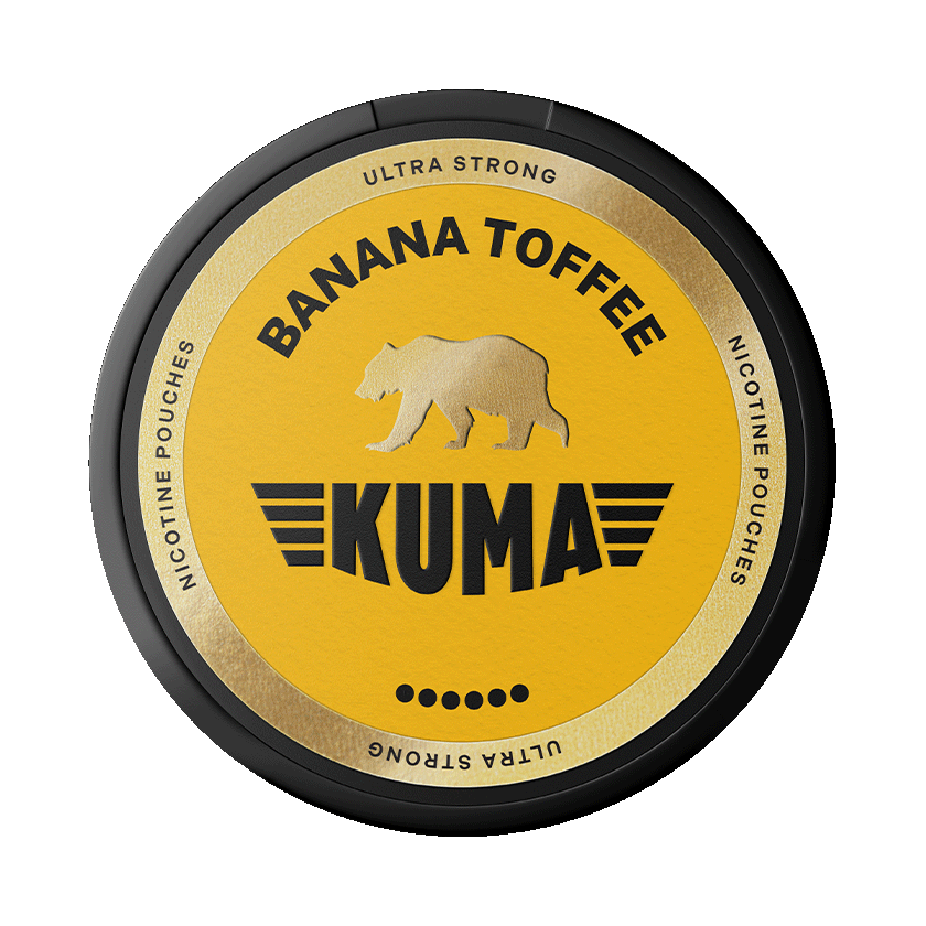 KUMA Banana Toffee Ultra Strong 11mg, 5-pakke med nikotinposer