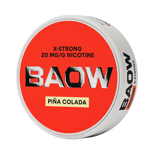 BAOW Piña Colada X-Strong 12mg, 5-pakke med nikotinposer