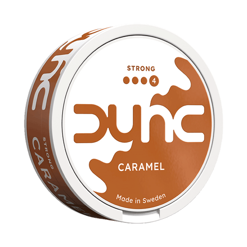 DUNC Caramel Strong 8mg, 5-pakke med nikotinposer