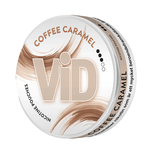 VID Coffee Caramel 7,2mg, 5-pakke med nikotinposer
