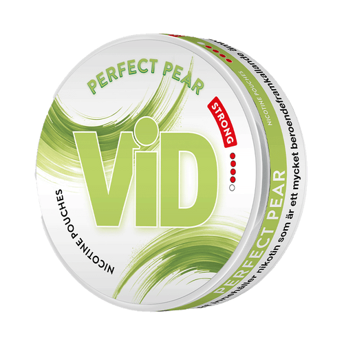 VID Perfect Pear Strong 9,6mg, 5-pakke med nikotinposer