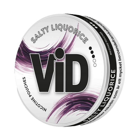 VID Salty Liquorice 7,2mg, 5-pakke med nikotinposer