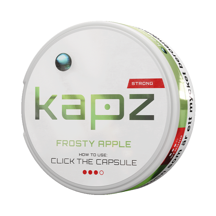 Kapz Frosty Apple Strong Mini 7,9mg, 5-pakke med nikotinposer