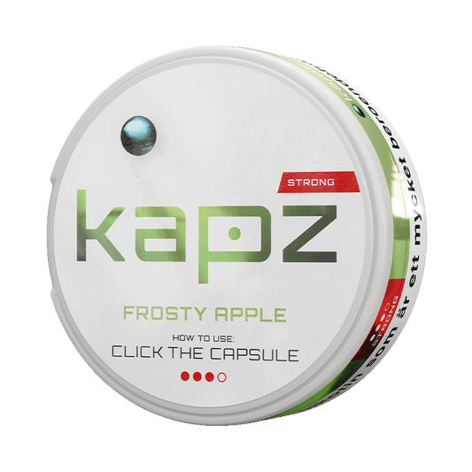 Kapz Frosty Apple Strong Mini 7,9mg, 5-pakke med nikotinposer