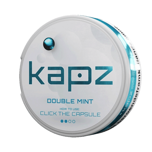 Kapz Double Mint Mini 4mg, 5-pakke med nikotinposer