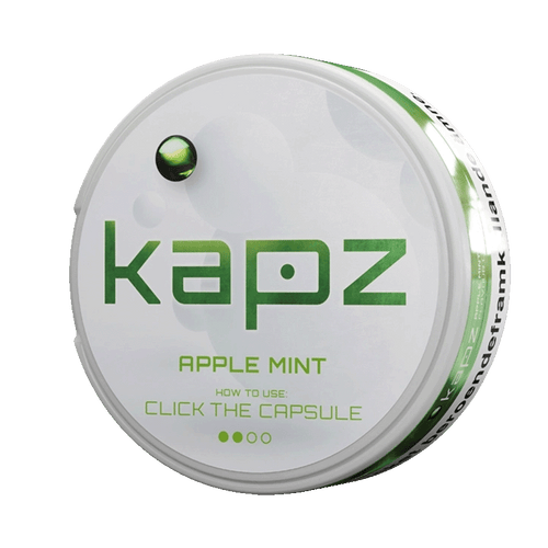 Kapz Apple Mint Mini 4mg, 5-pakke med nikotinposer