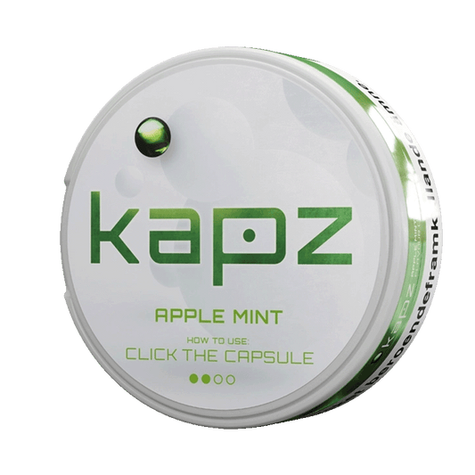 Kapz Apple Mint Mini 4mg, 5-pakke med nikotinposer
