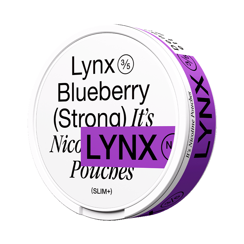 Lynx Blueberry Strong 10,5mg, 5-pakke med nikotinposer