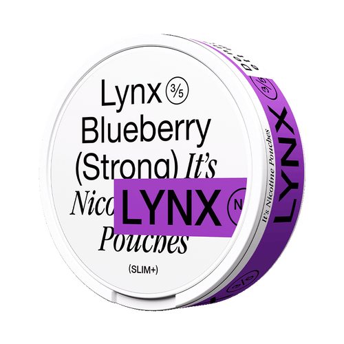 Lynx Blueberry Strong 10,5mg, 5-pakke med nikotinposer