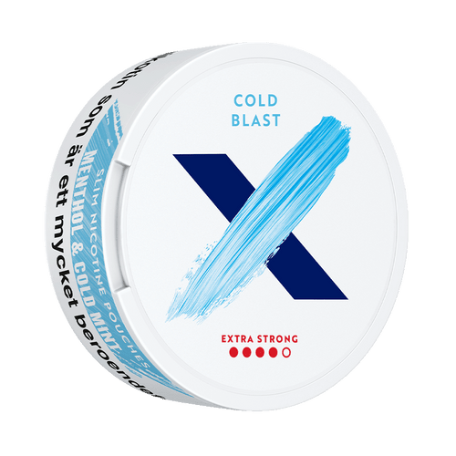 X Cold Blast Extra Strong 10mg, 5-pakke med nikotinposer