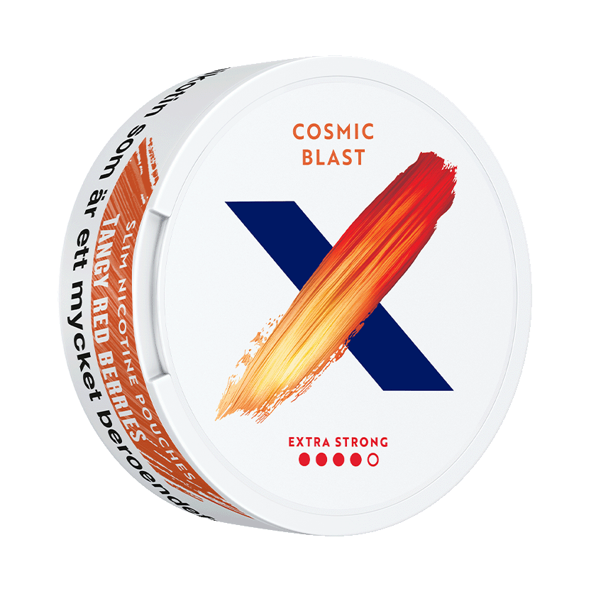 X Cosmic Blast Extra Strong 10mg, 5-pakke med nikotinposer