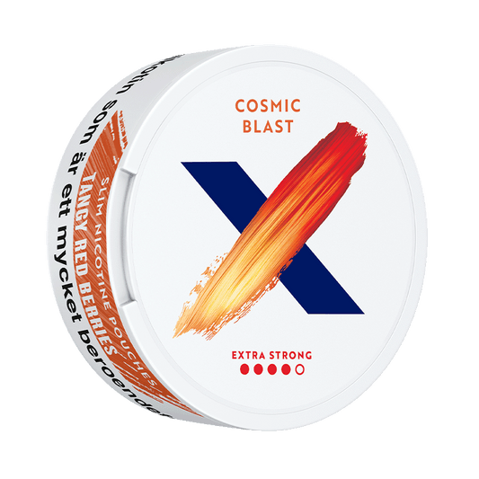 X Cosmic Blast Extra Strong 10mg, 5-pakke med nikotinposer