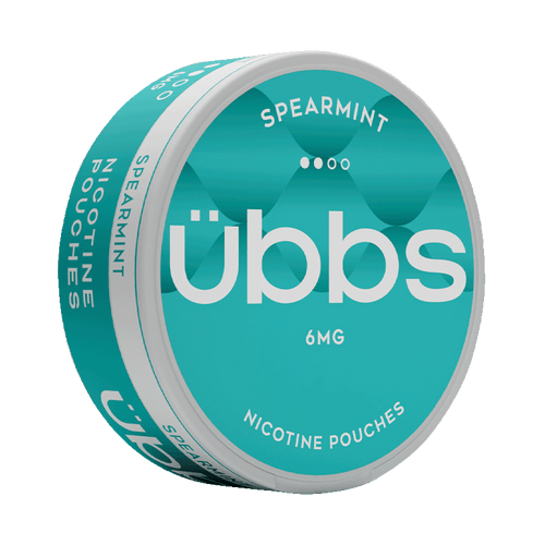 Übbs Spearmint 6mg, 5-pakke med nikotinposer