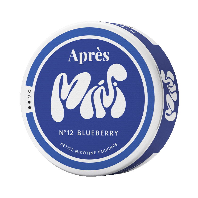 Après No.12 Blueberry Mini 3,2mg, 5-pakke med nikotinposer
