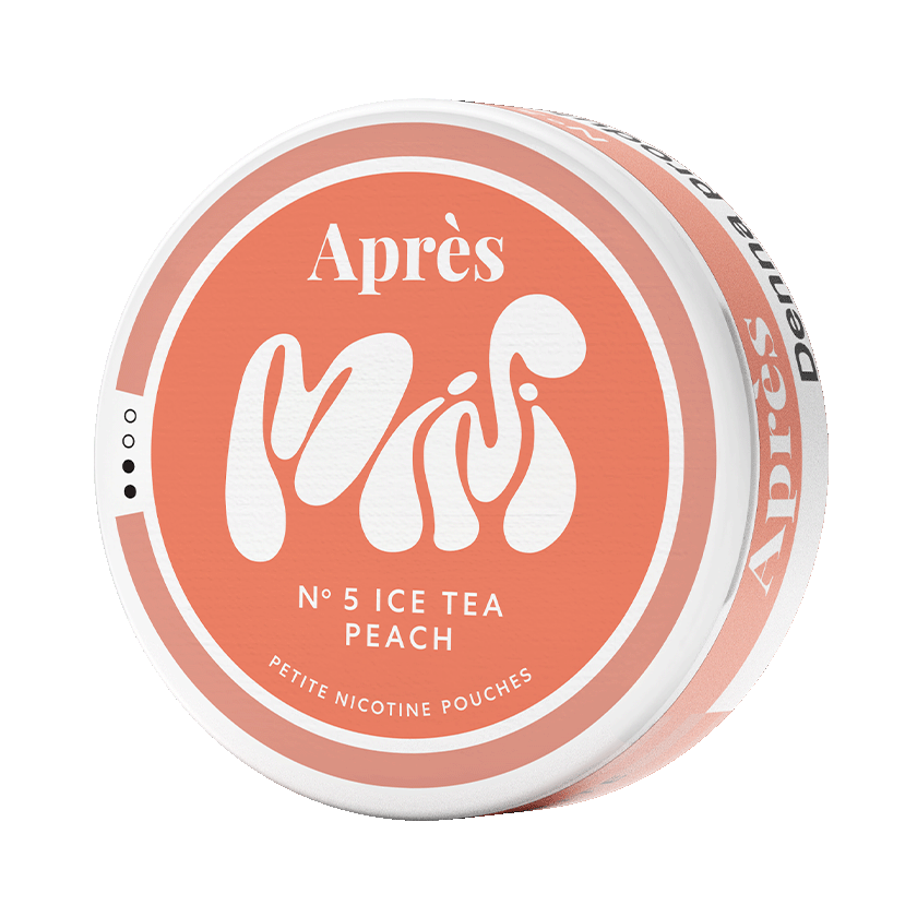 Après No.5 Ice Tea Peach Mini 3,2mg, 5-pakke med nikotinposer