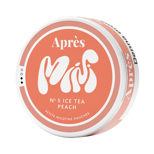Après No.5 Ice Tea Peach Mini 3,2mg, 5-pakke med nikotinposer