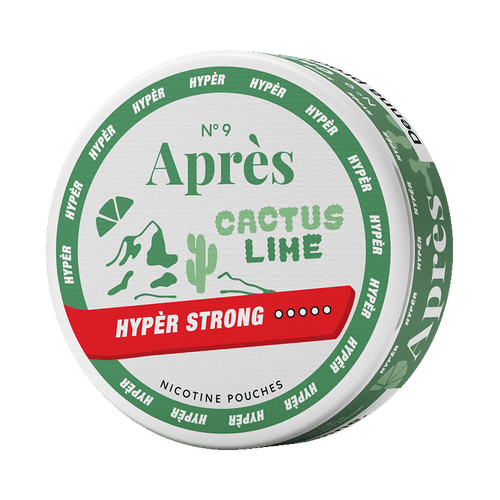 Après No.9 Cactus Lime Hypèr Strong 11mg, 5-pakke med nikotinposer
