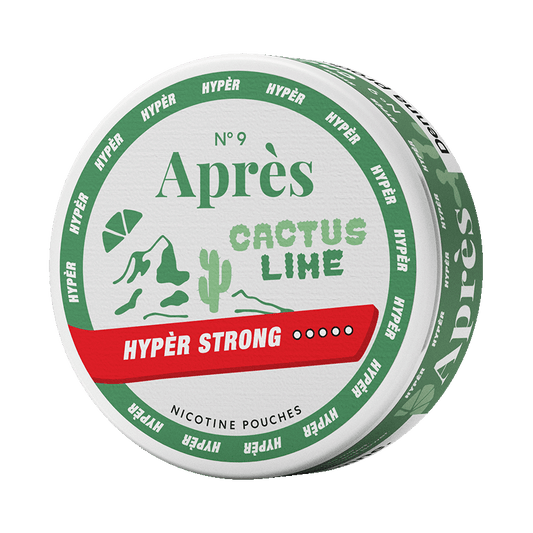 Après No.9 Cactus Lime Hypèr Strong 11mg, 5-pakke med nikotinposer