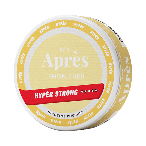 Après No.3 Lemon Curd Hypèr Strong 11mg, 5-pakke med nikotinposer