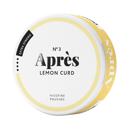Après No.3 Lemon Curd Extra Strong 8,3mg, 5-pakke med nikotinposer