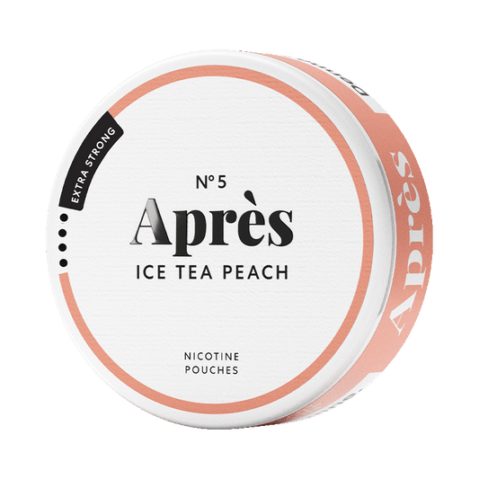 Après No.5 Ice Tea Peach Extra Strong 8,3mg, 5-pakke med nikotinposer